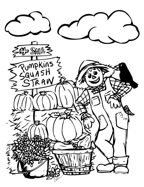 Free Pumpkin Patch Coloring Pages - Coloring Home