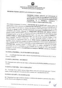 12 1º TERMO ADITIVO CONTRATO Nº 121 2021 Prefeitura Municipal de