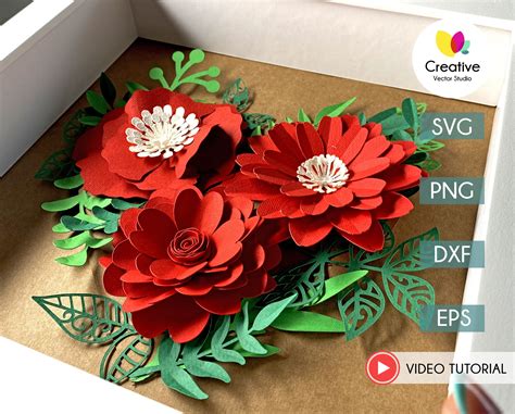 Paper Flower Svg Bundle Creative Vector Studio