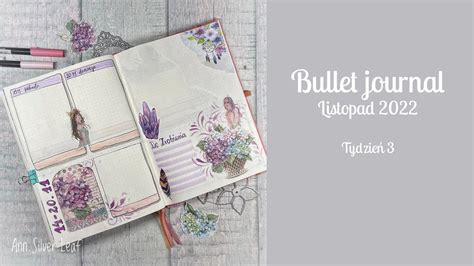 Bullet Journal Zaplanuj Ze Mn Listopad Tydzie Youtube