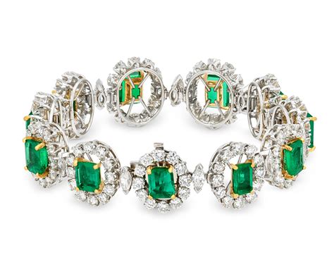 Colombian Emerald and Diamond Bracelet | M.S. Rau