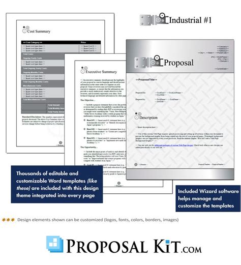 Proposal Pack Industrial 1 Software Templates Samples Proposal