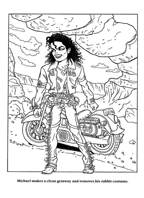 Michael Jackson Moonwalker Coloring Pages