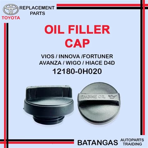 OIL FILLER CAP FOR TOYOTA VIOS AVANZA WIGO INNOVA FORTUNER HIACE