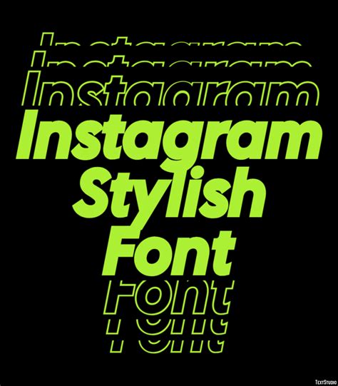 Instagram Stylish Font Text Effect and Logo Design Font