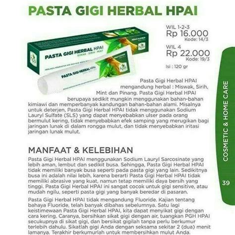 Jual Pasta Gigi Herbal Odol Halal Non Flouride Gigi Sensitif