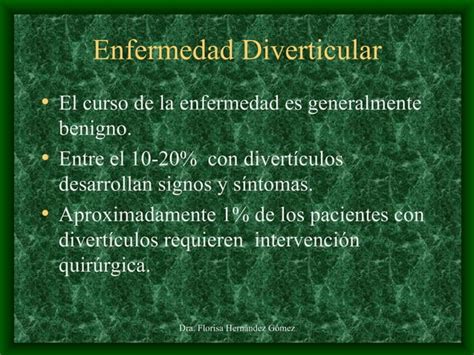 Enfermedad Diverticular Ppt