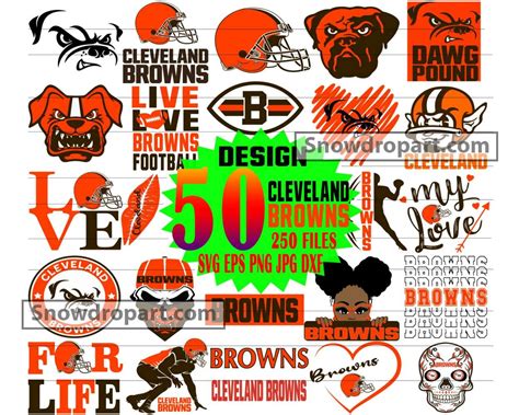 50 Cleveland Browns Svg Bundle American Football Svg