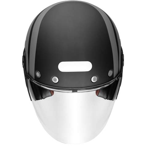 Capacete Smk Retro Jet Rebel Preto Cinza Fosco Grid Motors