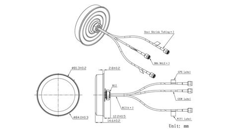 GPS GSM WIFI Antenna KLS Connector