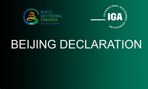 IGA calls for cooperation, public support for geothermal with Beijing Declaration