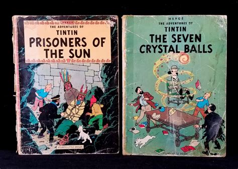 2 Herge Adventures Of Tintin Seven Crystal Balls Prisoners Of The Sun