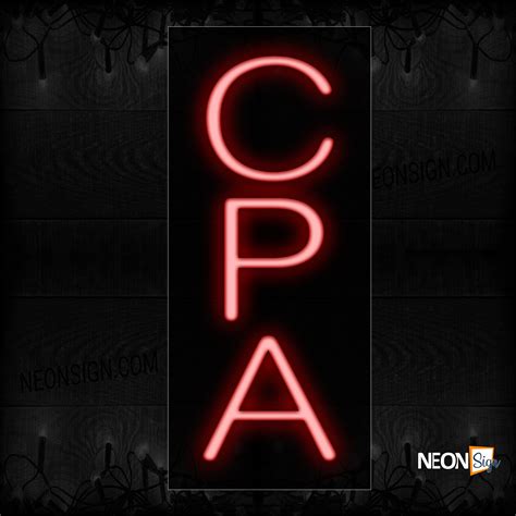 Cpa Super Simple Vertical Text Neon Sign