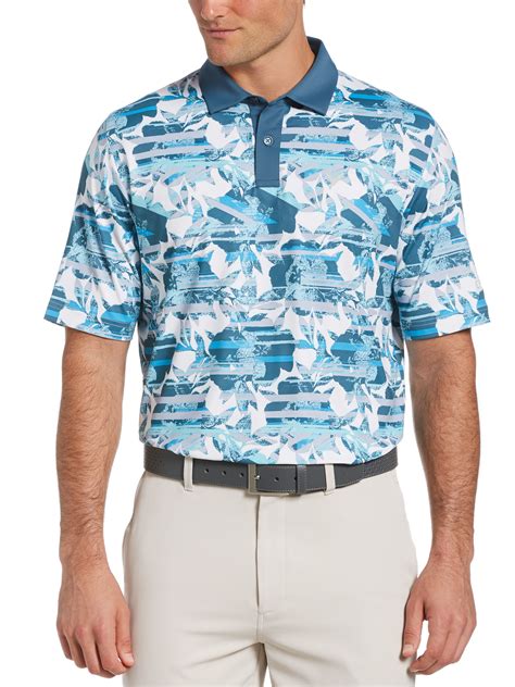 Mens Structured Floral Print Golf Polo Callaway Apparel