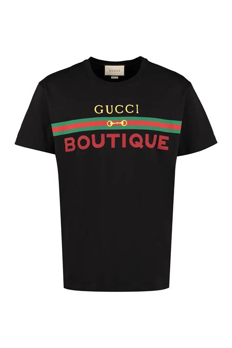 Gucci Cotton Printed Oversize T Shirt In Black For Men Lyst