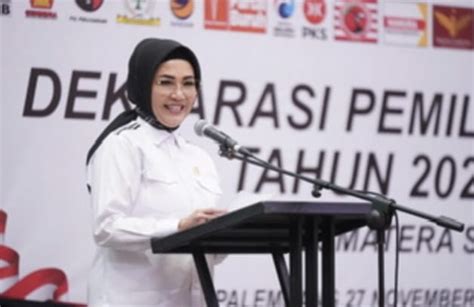 Anita Noeringhati Hadiri Acara Deklarasi Damai Pemilu 2024 MONOPOLI