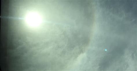 Primary Halo 22° Seen Around The Sun Through Thin Cirrostratus Album On Imgur