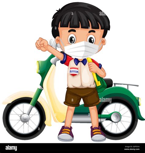 Cute Motorcycle Clipart Stock Vector Images Alamy