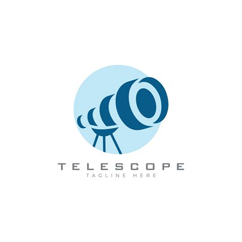 Telescope Logo Design Monogram 7126229 Vector Art At Vecteezy