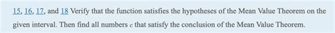 Solved 15 16 17 And 18 Verify That The Function Satisfies