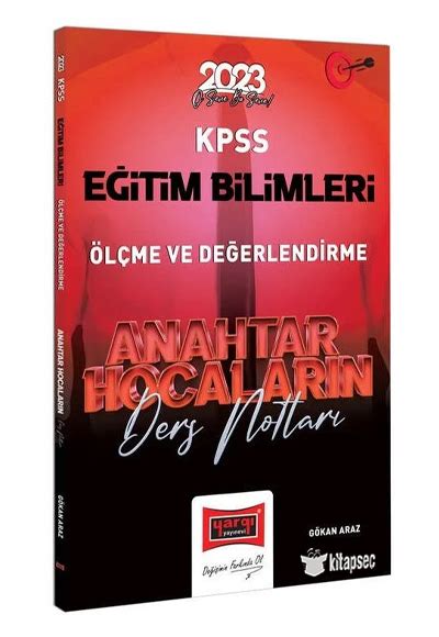 2023 KPSS Eğitim Bilimleri Ölçme Değerlendirme Anahtar Hocaların Ders