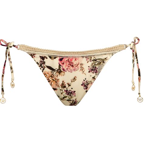 Watercult Secret Garden Bikini Hose mit Seitlichen Bändern Sunfaded