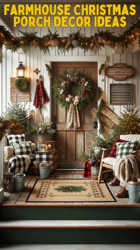 Festive Farmhouse Christmas Porch Decor Ideas To Welcome The Holiday