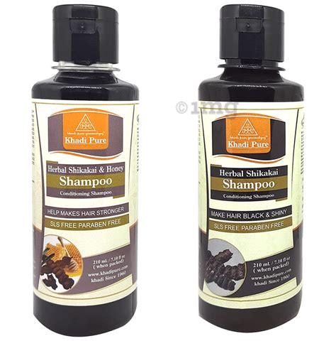 Khadi Pure Combo Pack Of Herbal Shikakai Shampoo Herbal Shikakai