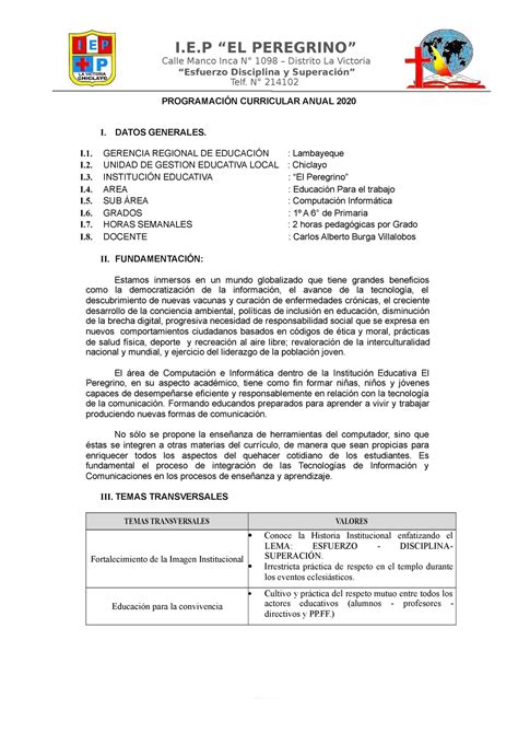 Programacion anual de computacion primaria compress PROGRAMACIÓN