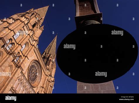 Arandas Cathedral Bell Mexico Stock Photo Alamy