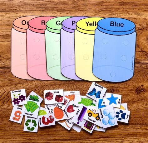 Color Sorting Game, Preschool Game Color Matching, Fine Motor Skills, Matching, Busy Bag ...