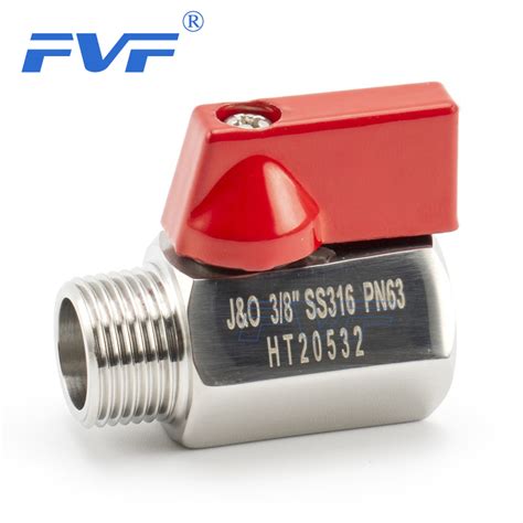 SS316 PN63 NPT BSPT Thread Male Female Mini Ball Valve FVF INDUSTRY