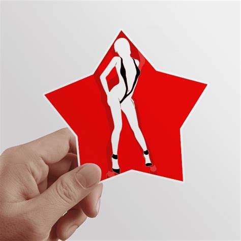 Stand Bikini Beauty Woman Star Sticker Paster Vinyl Car Tags Decoration