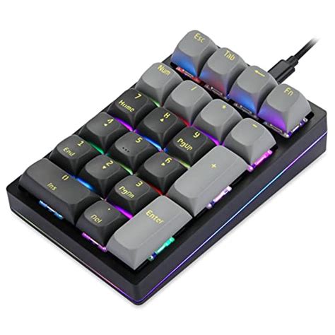 Darmoshark Mechanical Numeric Keypad Hot Swap Gateron Switch Wired Gaming Keypad Rgb Backlit Pbt