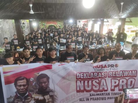 Milenial Dan Gen Z Kaltim Bersatu Deklarasi Dukung Prabowo Gibran Balpos