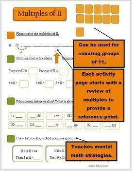 Multiplication Groups Of 11 Fact Fluency Guided Practice By Julie P