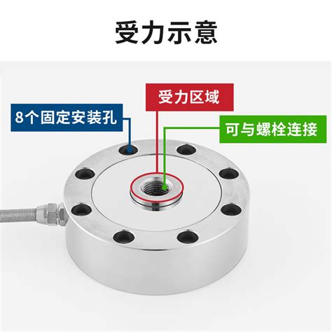 中皖金诺轮辐式称重传感器jlbu 1圆形拉力测力重力重量压力高精度