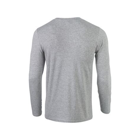 Gi64400 Softstyle Adult Long Sleeve T Shirt Sport Grey Gildan