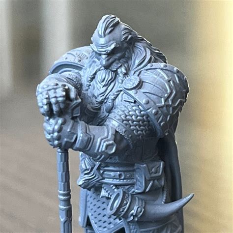 Dwarf Male Fighter Paladin With Heavy Chainmail Warhammer Etsy