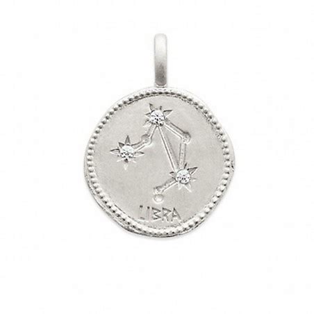 Pendentif M Daille Constellation Balance Argent Zirconium