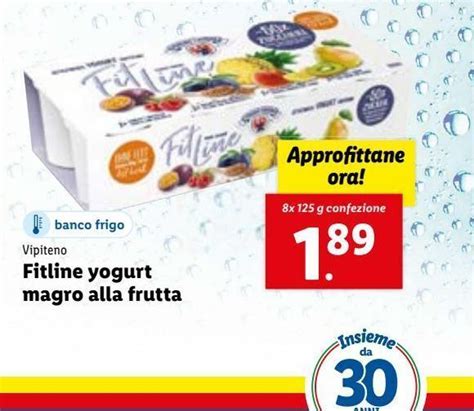 Fitline Yogurt Magro Alla Frutta Vipiteno 8x125g Offerta Di Lidl