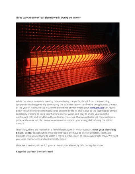 PPT - EMT Electric - lower electricity bills in winter PowerPoint