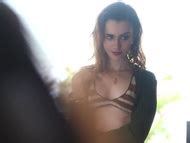 Naked Lily Collins In Shape Magazine Behind The Scenes