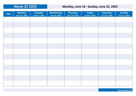 July Weekly Calendar Printable Pdf Ola Lauryn