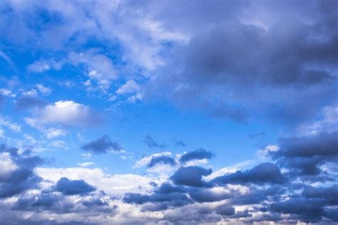 Premium Photo | Dramatic thunderstorm clouds background at blue sky