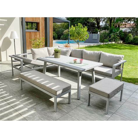 Salon De Jardin Design Bas Antalya En Aluminium Personnes Dcb Garden