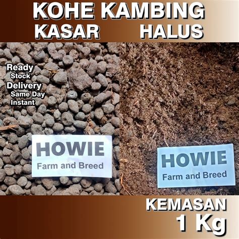 Jual Kohe Pupuk Kandang Kotoran Kambing Halus Kasar Kg Shopee Indonesia