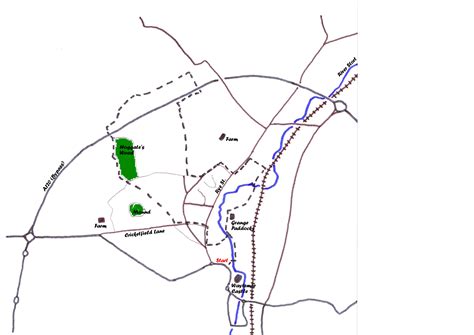 Walk 1 map | Bishop's Stortford & District Footpath Association