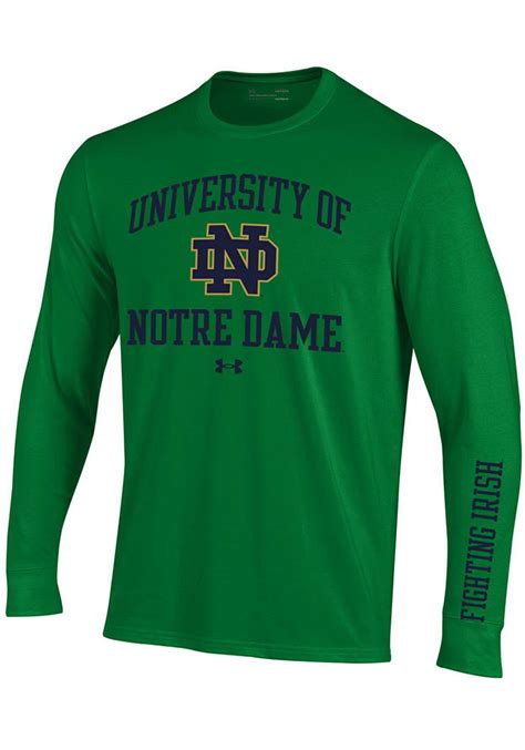 Under Armour Notre Dame Fighting Irish Performance Cotton Long Sleeve T