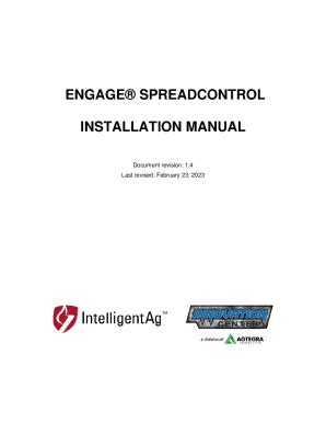 Fillable Online Engage Spreadcontrol Installation Manual Fax Email